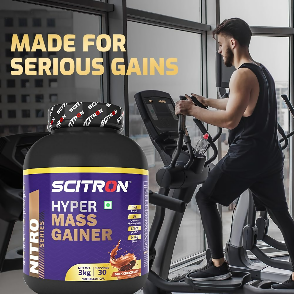 Image 7 of Scitron Nitro Series Hyper Mass Gainer Milk Chocolate