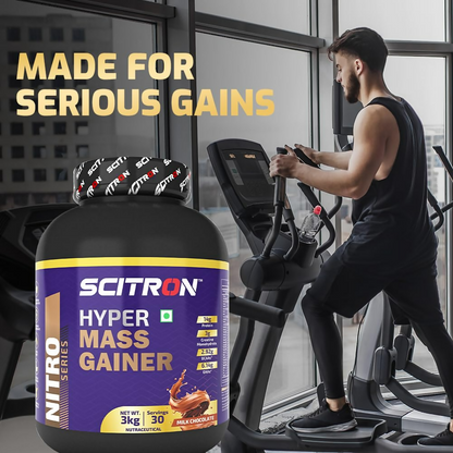 Image 7 of Scitron Nitro Series Hyper Mass Gainer Milk Chocolate