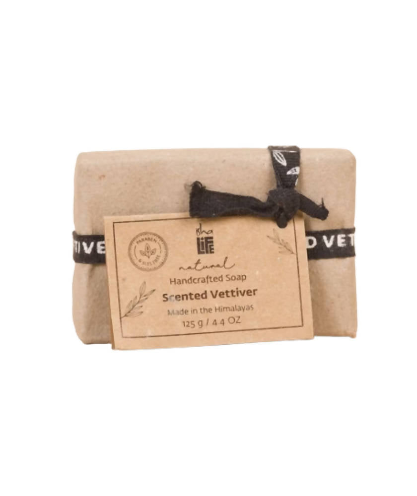 Image 1 of 125 gm for the product Isha Life Scented Vettiver Soap