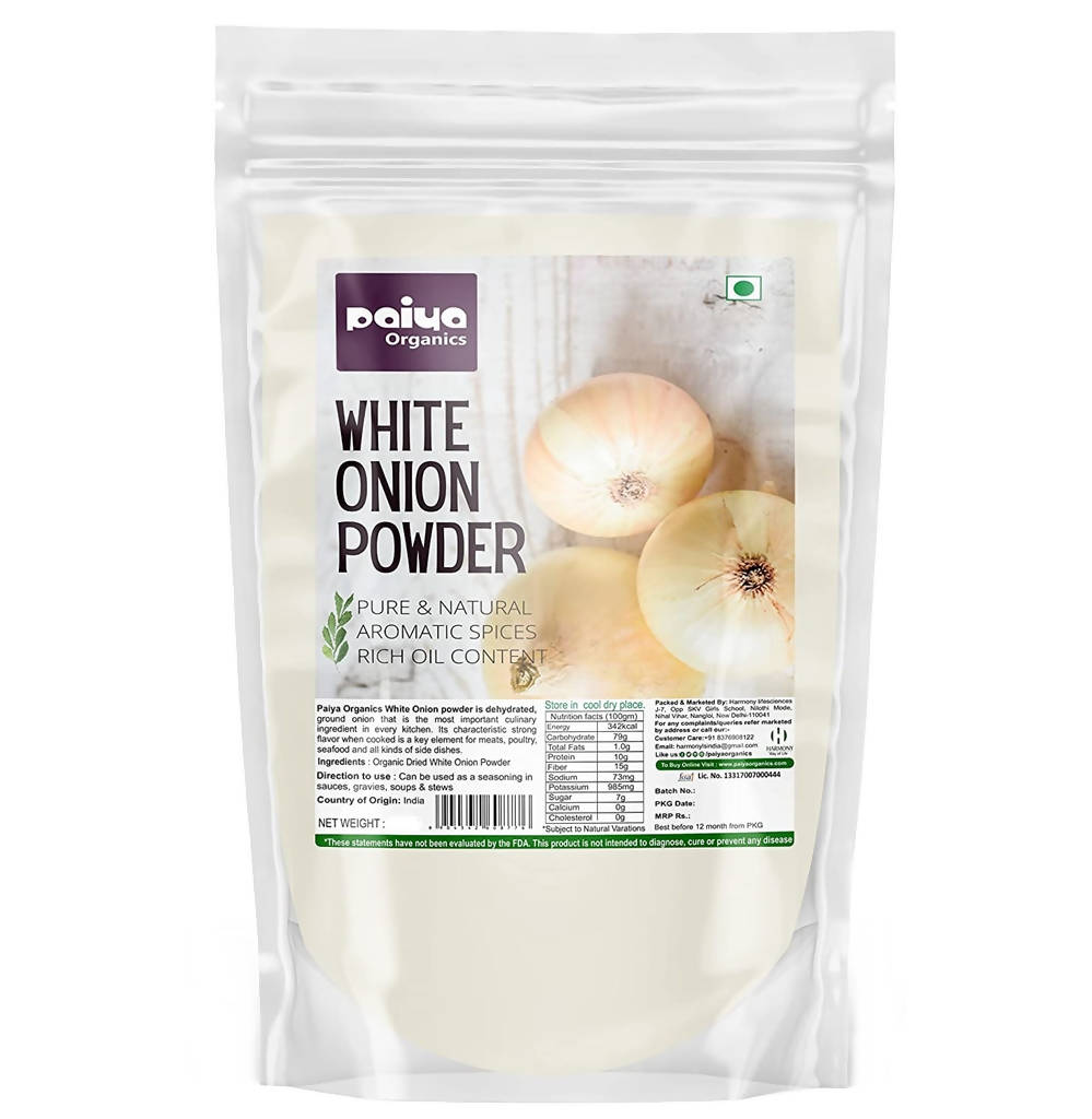 Image 1 of 100 gm / Pack of 1 for the product Paiya Organics White Onion Powder