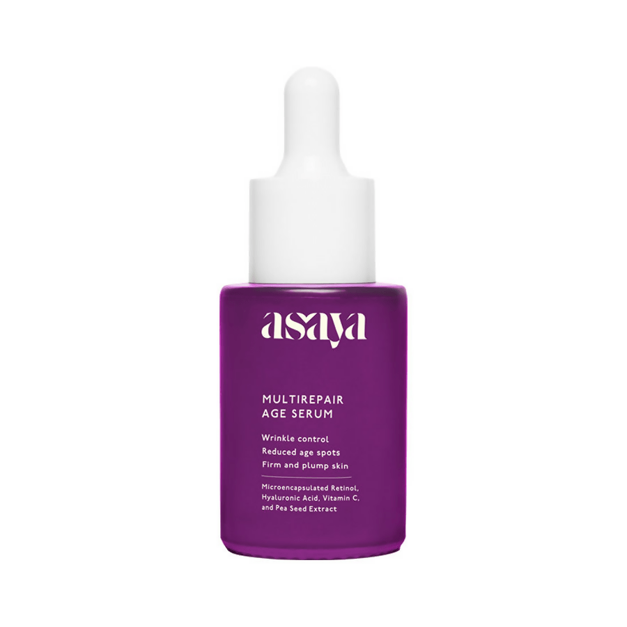 Image 1 of Asaya 0.2% Retinol Peptide Night Serum, Beginner Friendly Anti Aging Face Serum With Vit C