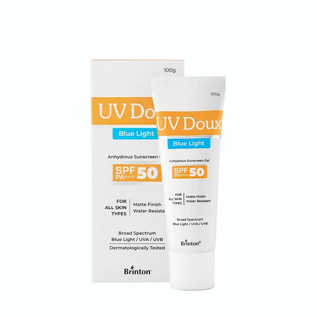 Image 2 of 100 gm / Pack of 1 for the product Brinton Uv Doux Blue Sunscreen Gel