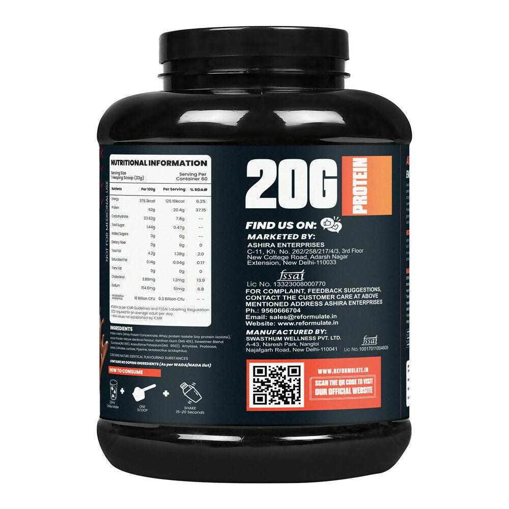 Image 2 of Reformulate Emerge I Whey Protein I Your Daily Meal Replacement Formula I 20 G I Protein I 5.1 G Bcaa's I 10 G Eaa's - Chocolate