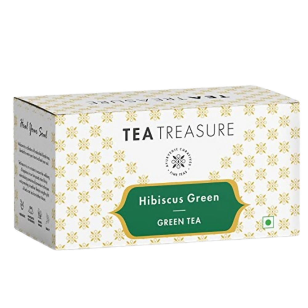 Image 2 of 25 bags / Pack of 1 for the product Tea Treasure Hibiscus Green Tea Bags