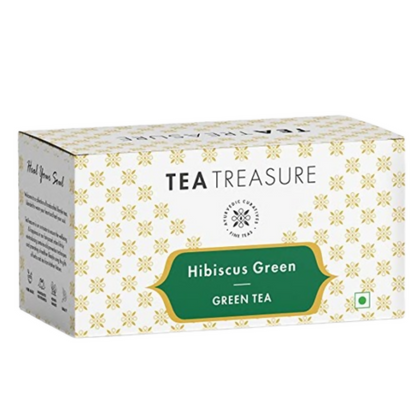 Image 2 of 25 bags / Pack of 1 for the product Tea Treasure Hibiscus Green Tea Bags