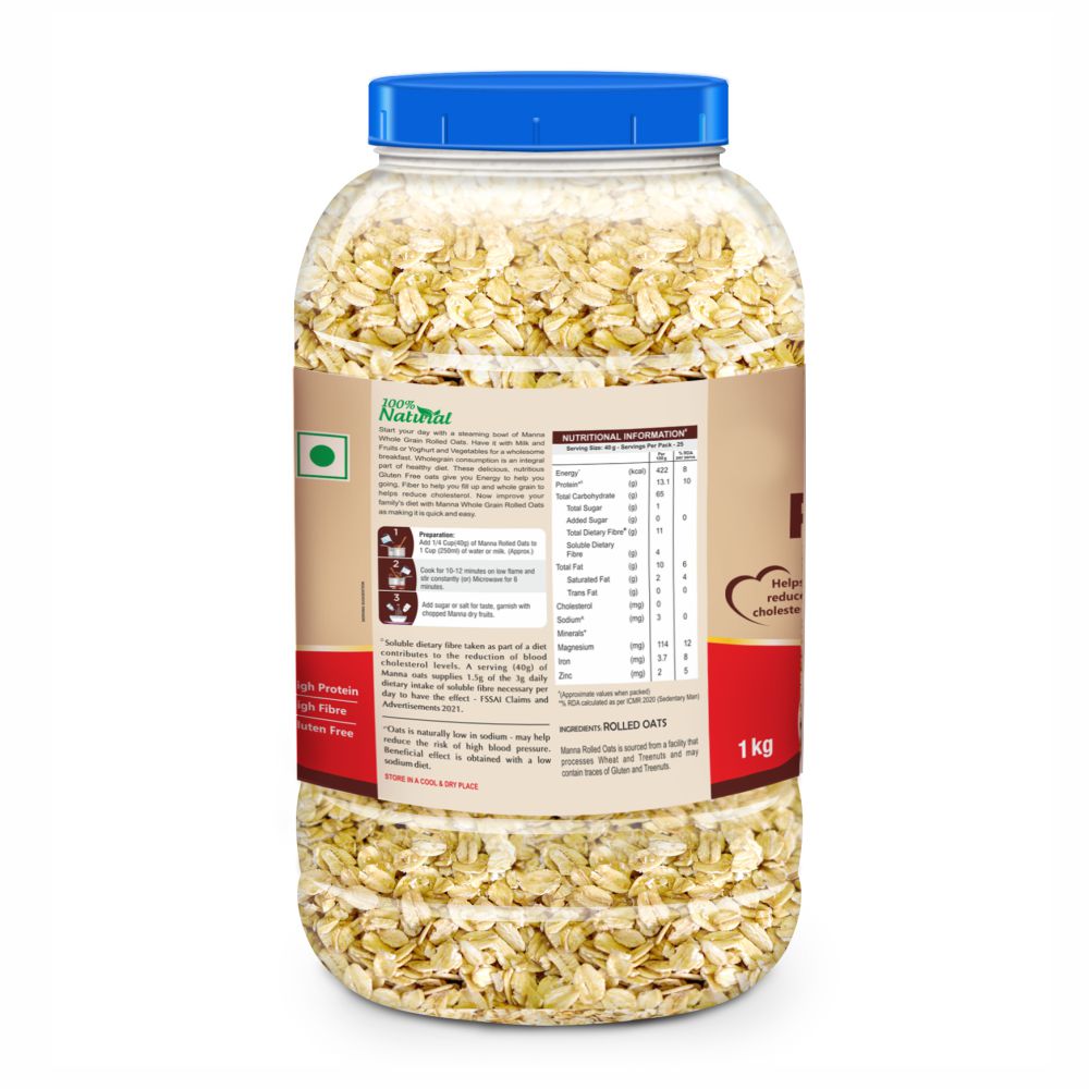 Image 8 of Manna Rolled Oats (Jar)