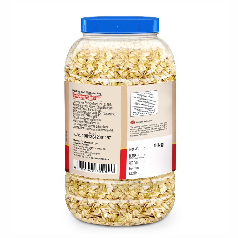 Image 9 of Manna Rolled Oats (Jar)