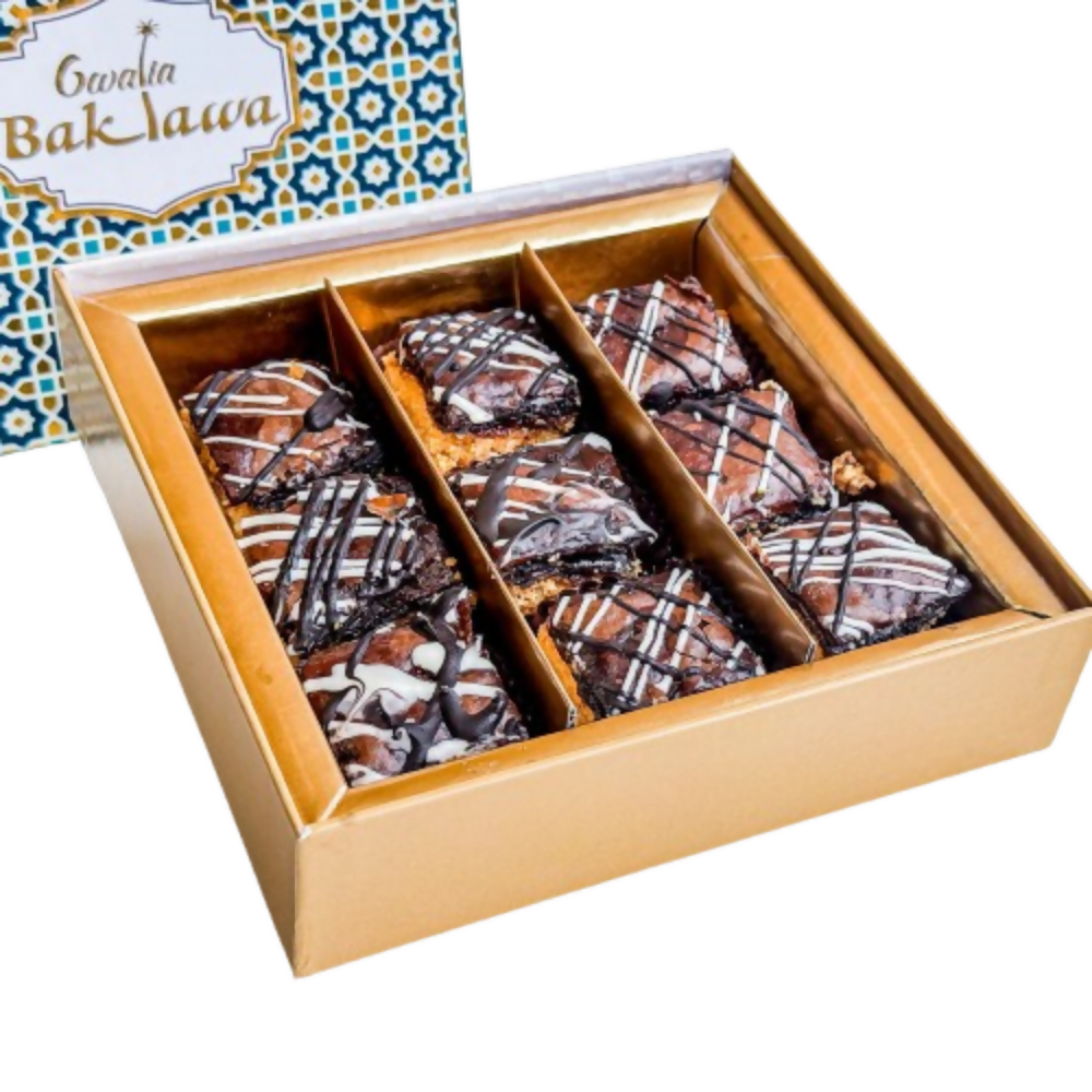 Image 1 of 250 gm for the product Gwalia Sweets Chocolate Square Baklawa