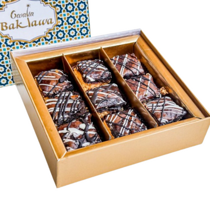 Image 1 of 250 gm for the product Gwalia Sweets Chocolate Square Baklawa