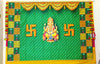 Image 1 of Default Title for the product Sri Yagnaa M 28 – Swastik Ganesh Pooja Backdrop Cloth, 8 x 5 Ft