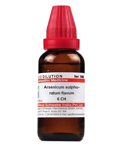Image 1 of 6 CH / 30 ml for the product Dr. Willmar Schwabe India Arsenicum Sulphuratum Flavum Dilution