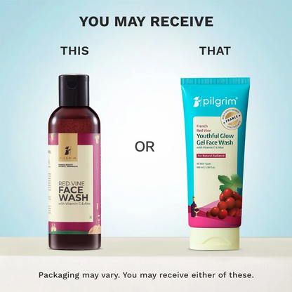 Image 2 of Pilgrim French Red Vine Face Wash with Vitamin C & Aloe For Anti Ageing & Dark Spots