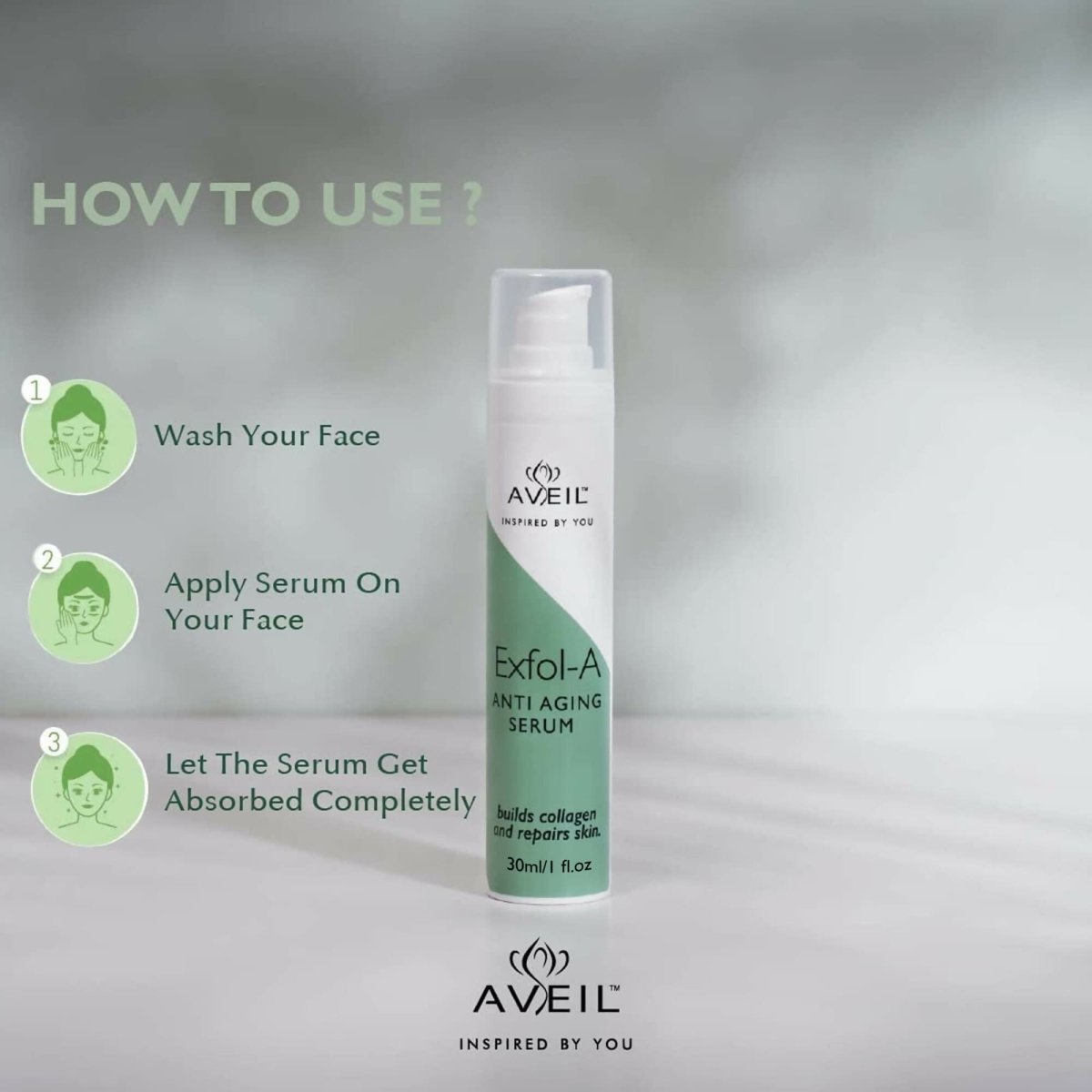 Image 7 of Aveil Exfol-A Anti Aging Face Serum - Renews & Repairs Skin Overnight