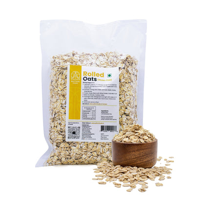 Image 13 of 4.5 kg for the product Sattvic Foods Rolled Oats | Jumbo-Sized, Gluten-free, Fibre-Rich