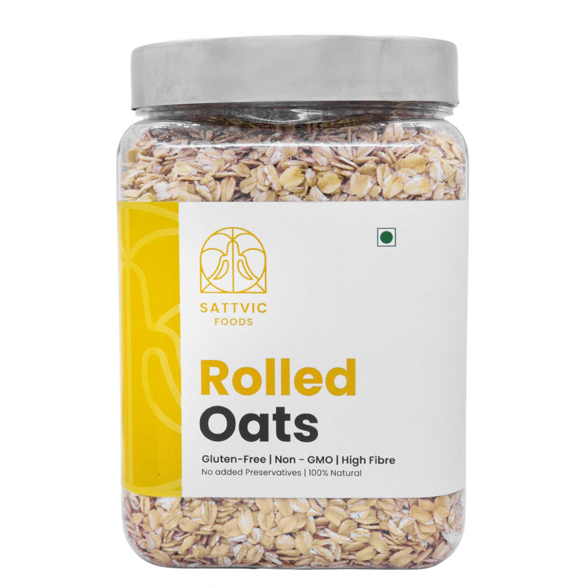 Image 12 of Sattvic Foods Rolled Oats | Jumbo-Sized, Gluten-free, Fibre-Rich