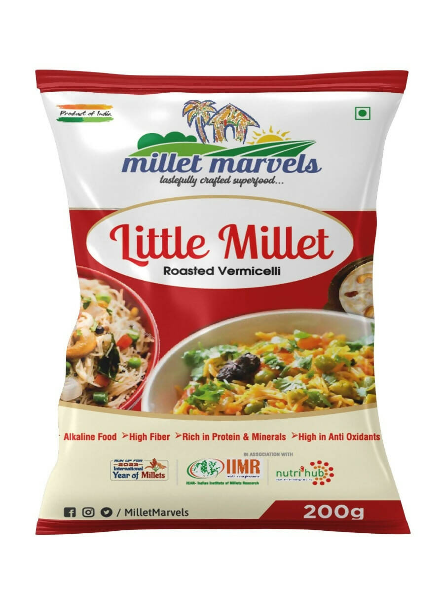 Image 1 of 200 gm / Pack of 1 for the product Millet Marvels Little Millet Roasted Vermicelli