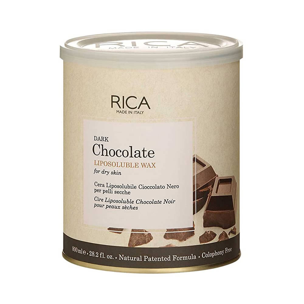 Image 1 of 800 ml / Pack of 1 for the product Rica Dark Chocolate Liposoluble Wax for Dry Skin