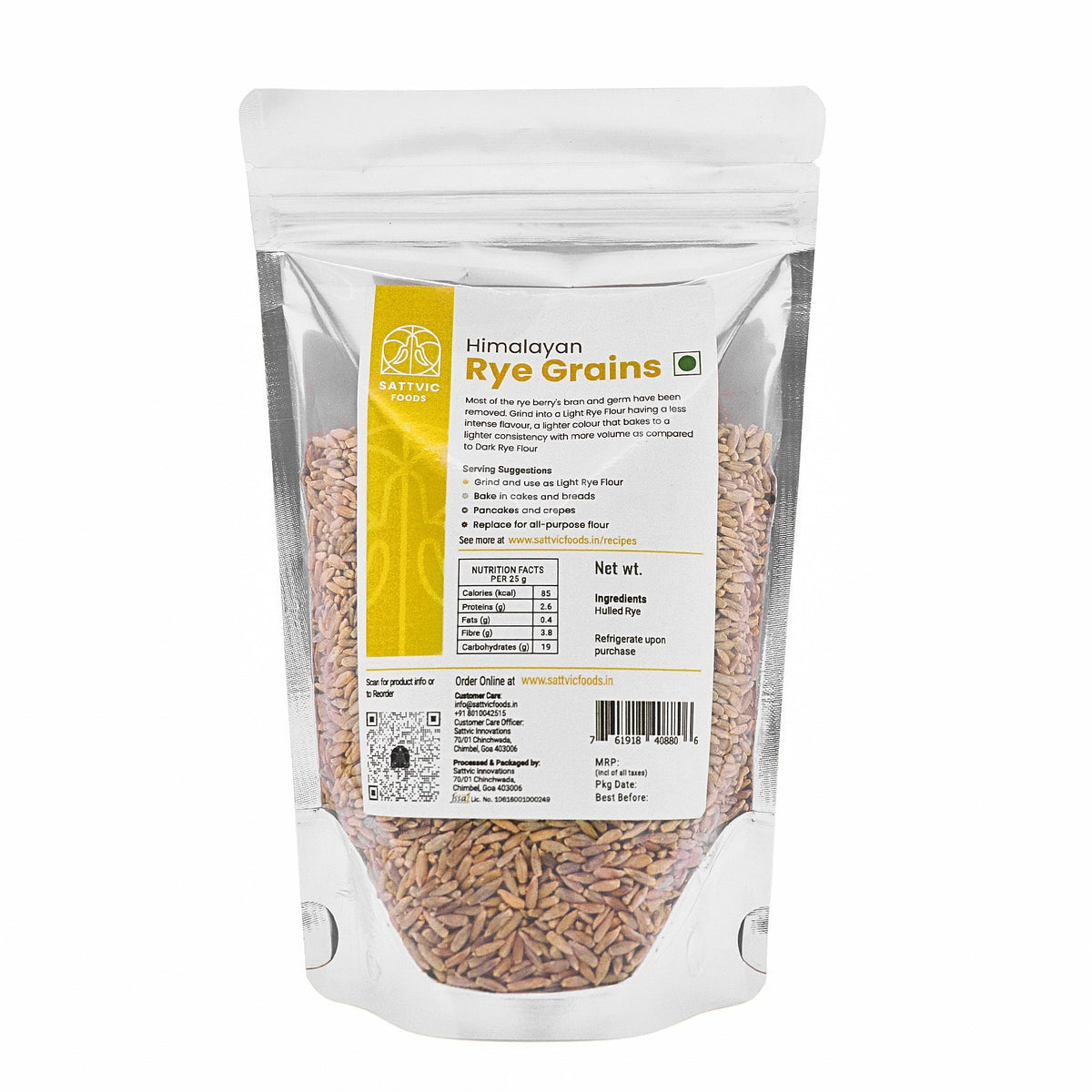 Image 8 of Sattvic Foods Himalayan Rye Grains | Rich in Dietary Fibre