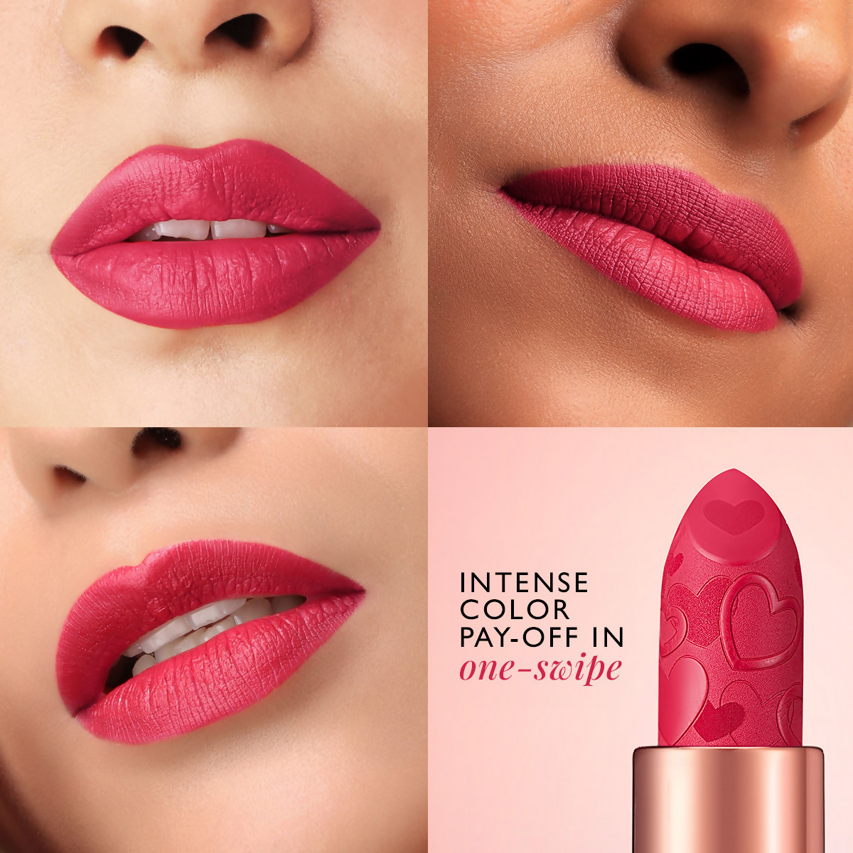 Image 5 of MyGlamm Pout By Karan Johar Intense Matte Plumping Lipstick - Dramatic Pout