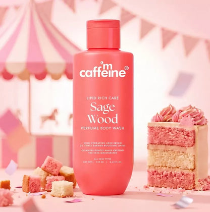 Image 11 of mCaffeine Lipid Rich Care Sage Wood Perfume Body Wash