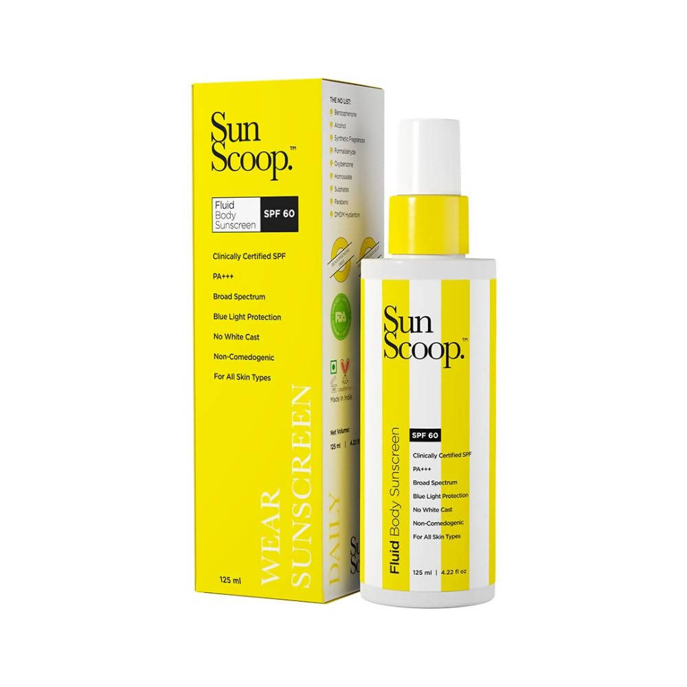 Image 1 of 125 ml / Pack of 1 for the product Sun Scoop Fluid Body Sunscreen SPF 60