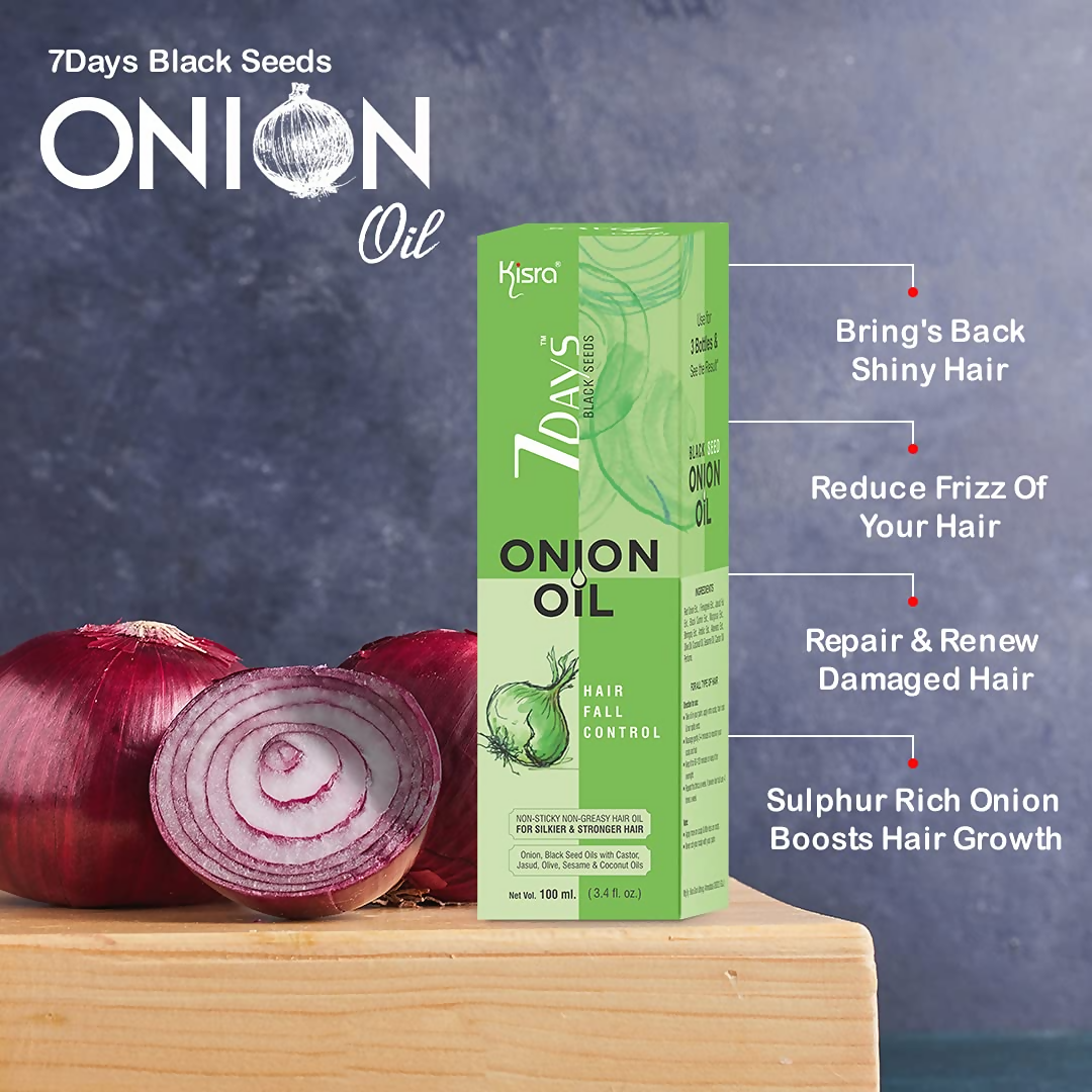 Image 3 of Kisra 7Days Black Seed Onion Hair Oil
