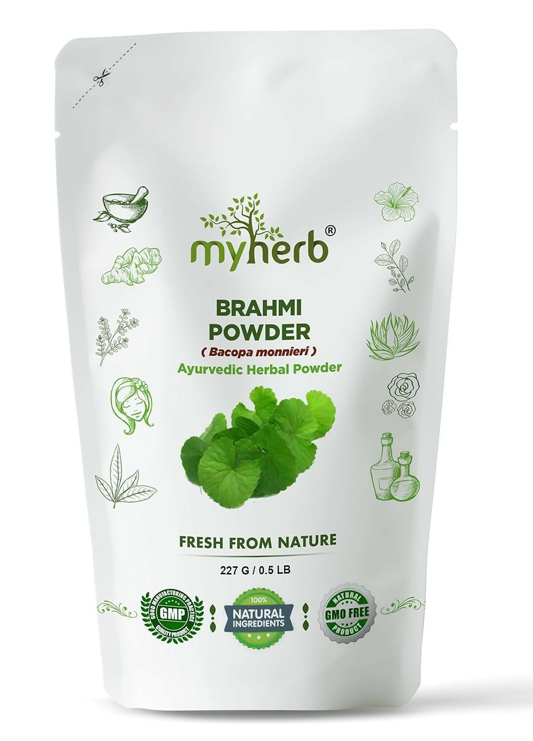 Image 1 of Myherb Pure Natural Organic Brahmi Powder