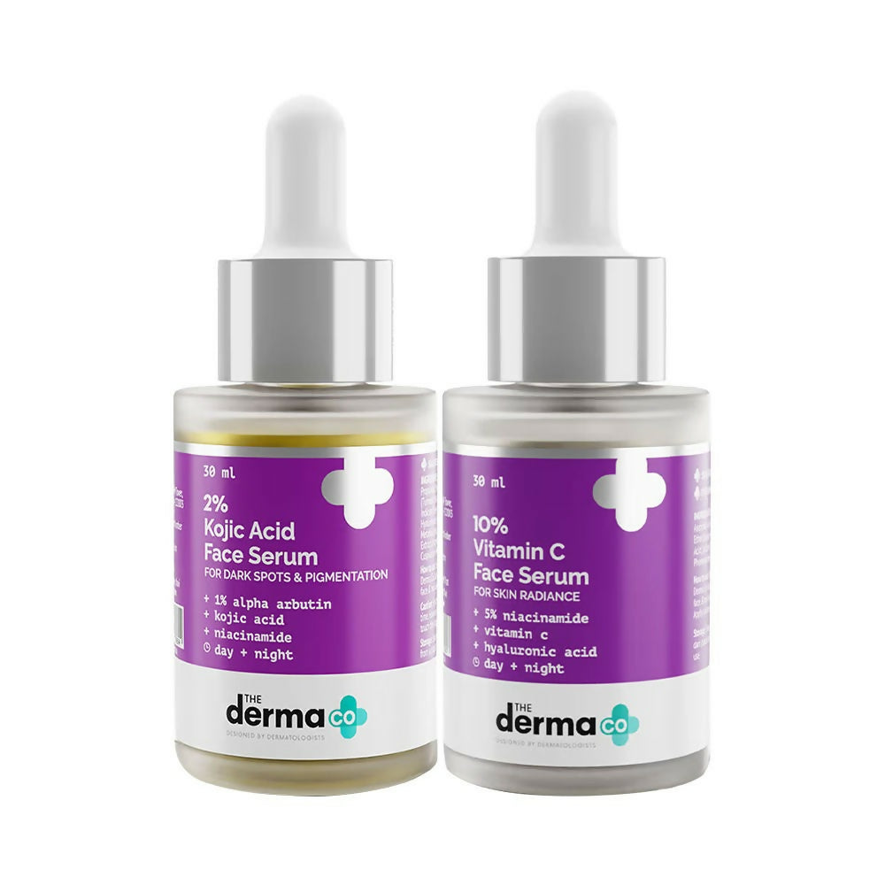 Image 1 of The Derma Co Pigmentation AM PM Regime Combo With Vitamin C (AM) And Kojic (PM)