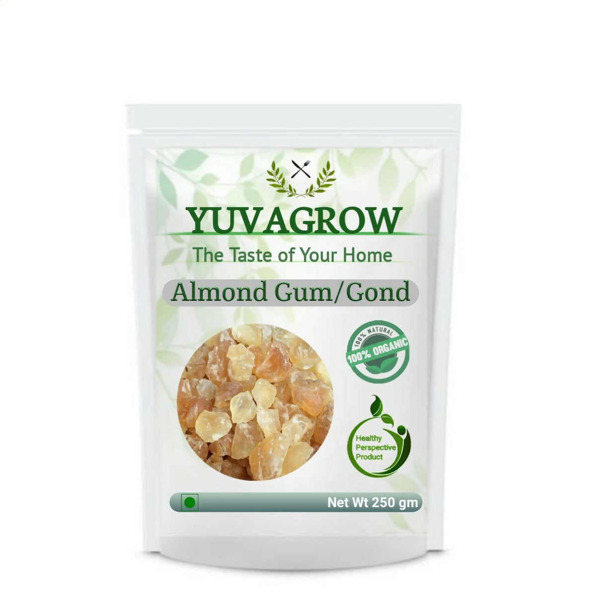 Image 1 of 250 gm for the product Yuvagrow Almond Gum (Badam Gond)