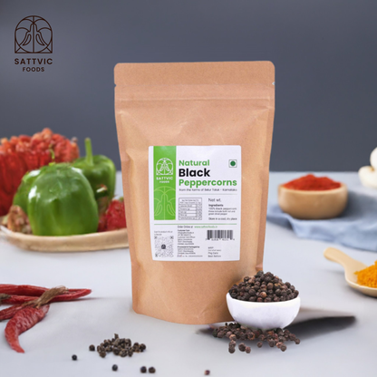 Image 2 of Sattvic Foods Sun-Dried Black Peppercorns | Natural & Chemical-Free