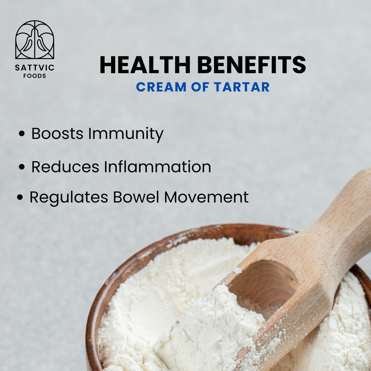 Image 4 of Sattvic Foods Cream of Tartar | Use in Baking & Cleaning