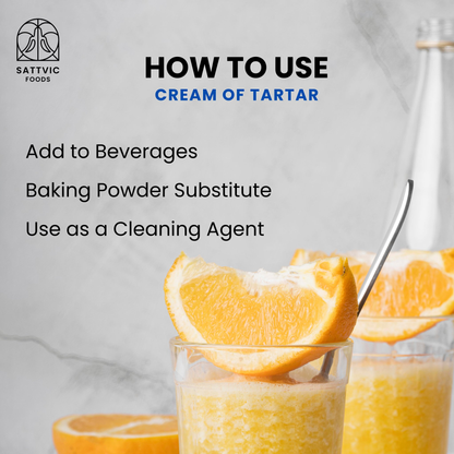 Image 5 of Sattvic Foods Cream of Tartar | Use in Baking & Cleaning