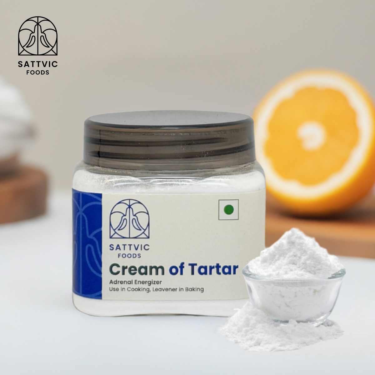 Image 2 of Sattvic Foods Cream of Tartar | Use in Baking & Cleaning
