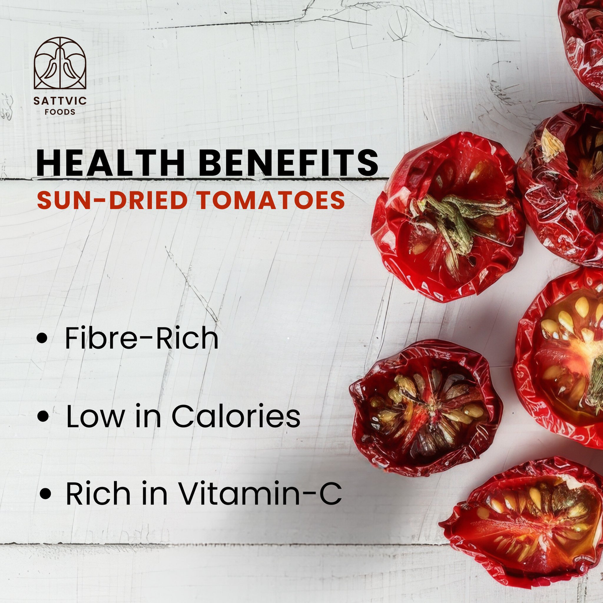 Image 3 of Sattvic Foods Sun-Dried Tomatoes | Indian Origin | 1% Olive Oil