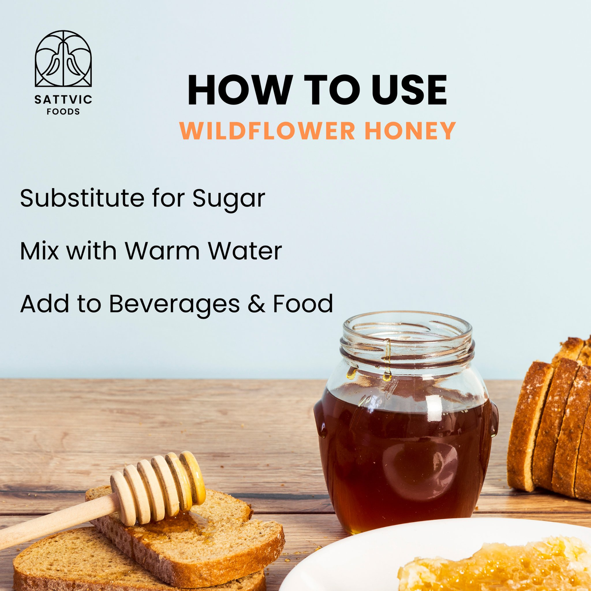 Image 5 of Sattvic Foods Kashmiri Wildflower Honey | Raw & Unfiltered