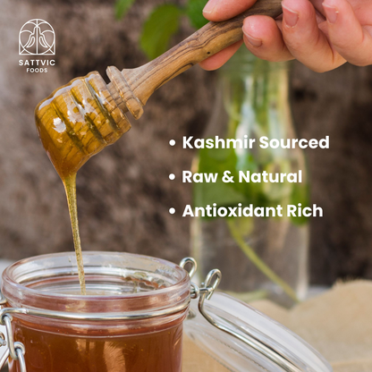 Image 3 of Sattvic Foods Raw Acacia Honey | Honey of Kashmir