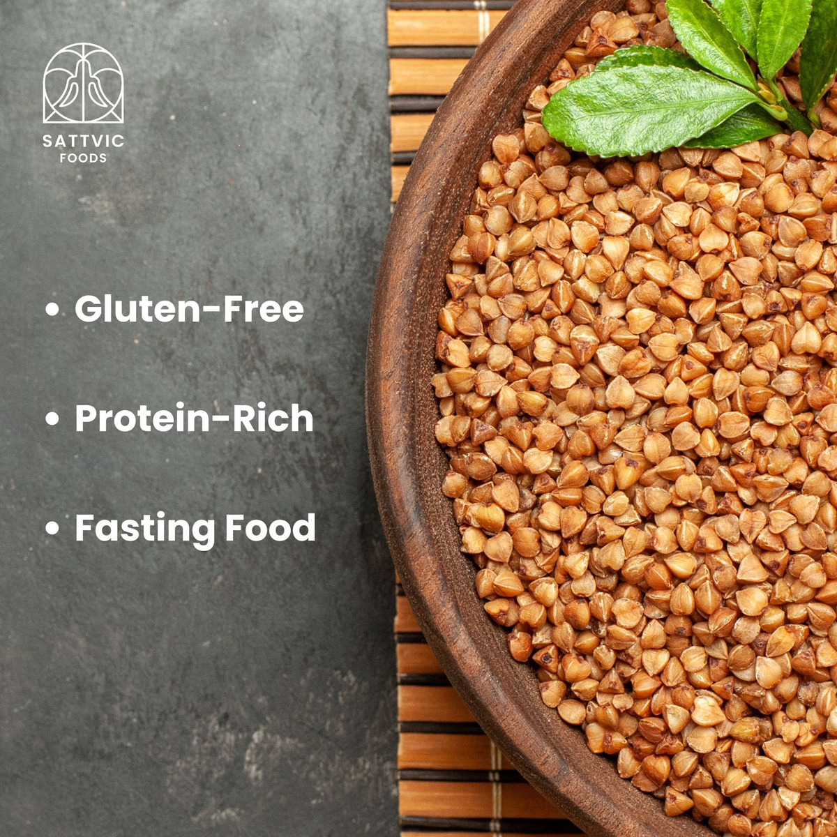 Image 3 of Sattvic Foods Buckwheat Groats | Gluten-free, Protein & Fibre Packed