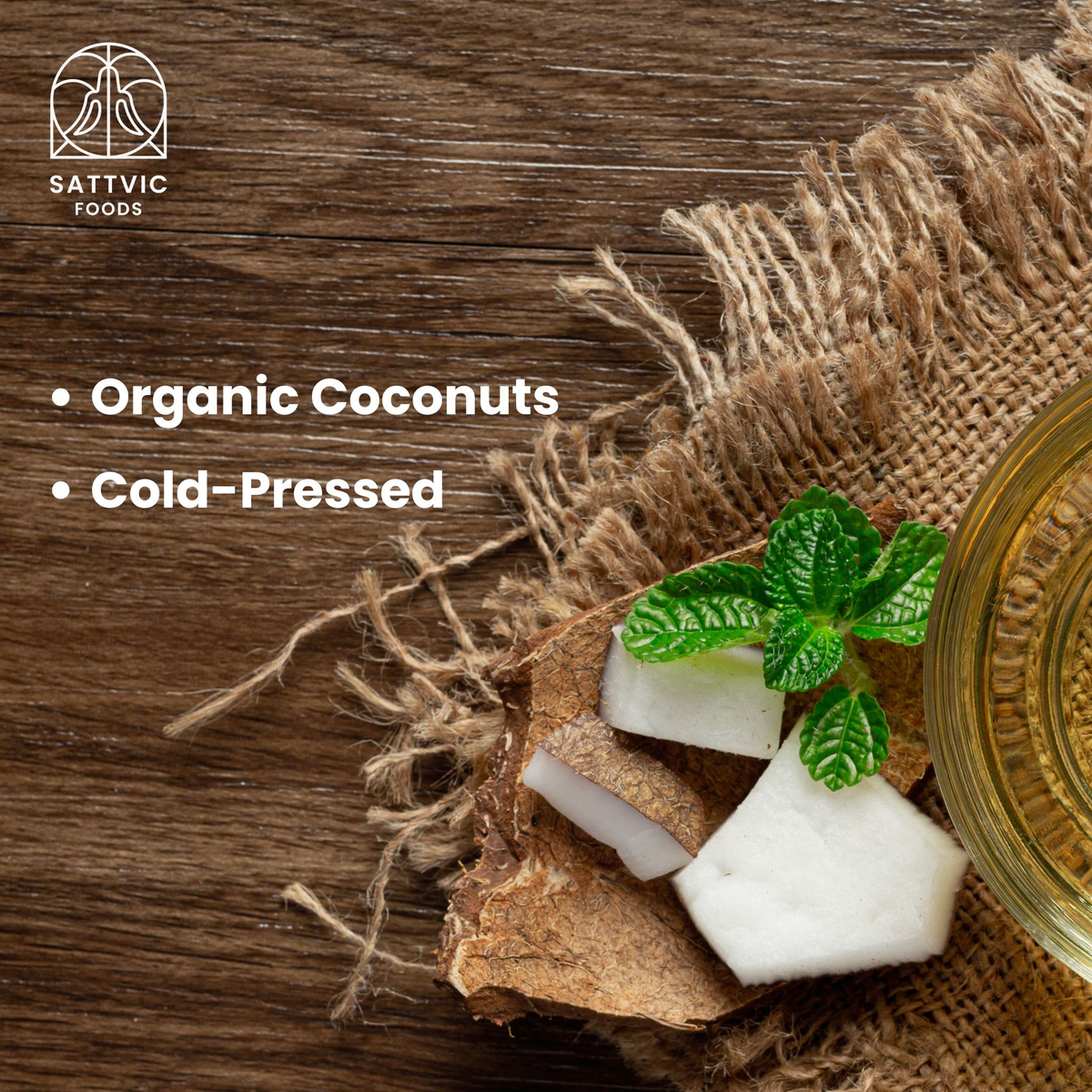 Image 3 of Sattvic Foods Coconut Oil | Cold Pressed | Natural and Unprocessed