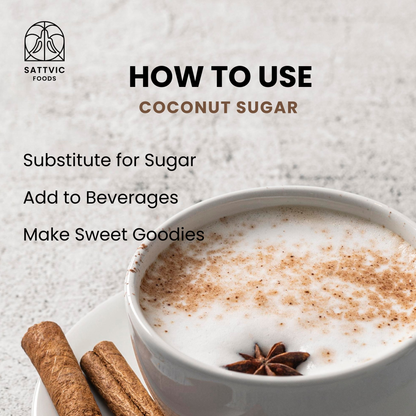 Image 5 of Sattvic Foods Coconut Sugar | Unrefined, Natural, Low-GI Sweetener