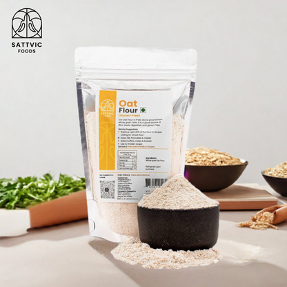 Image 2 of Sattvic Foods Oat Flour | Stone-Ground, Whole-Grain & Gluten-Free