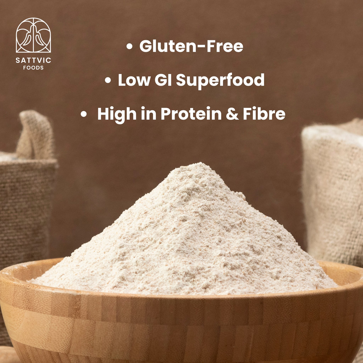 Image 3 of Sattvic Foods Oat Flour | Stone-Ground, Whole-Grain & Gluten-Free
