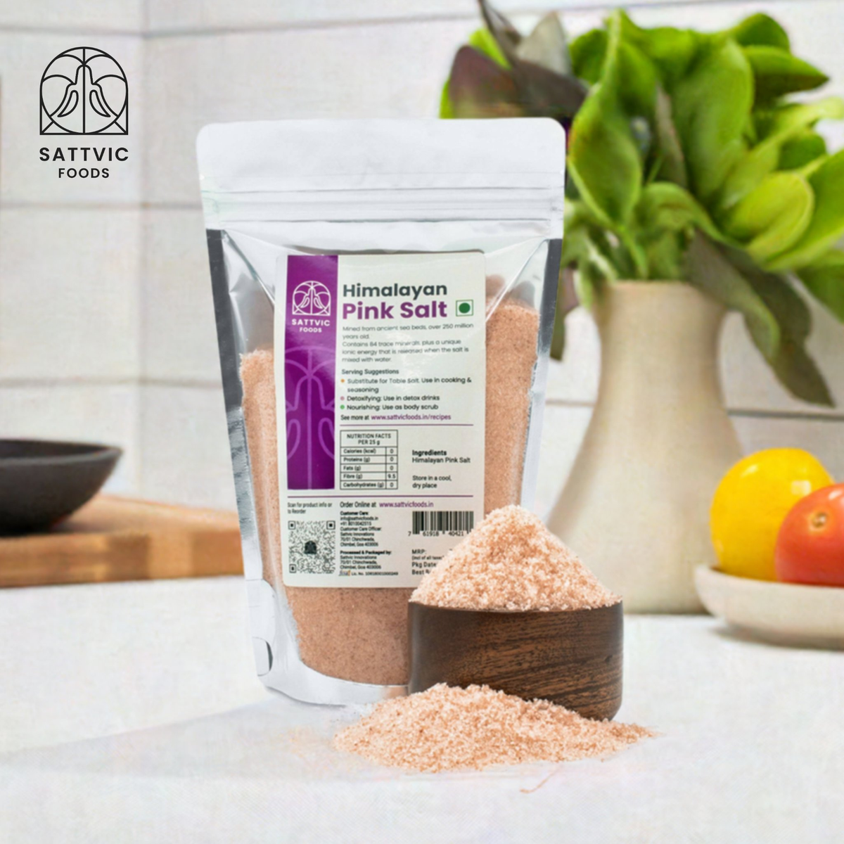 Image 2 of Sattvic Foods Himalayan Salt (Pink Salt / Stone Ground)