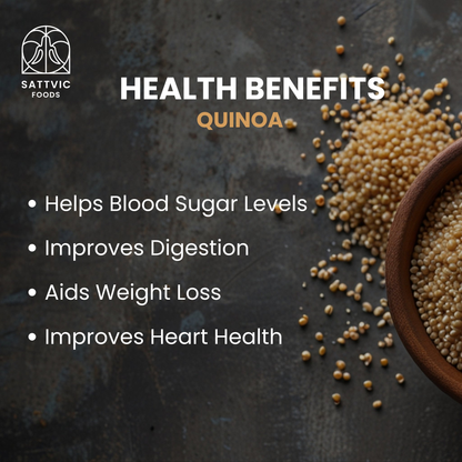 Image 4 of Sattvic Foods Organic Quinoa |  Gluten-free | Low Glycemic Index