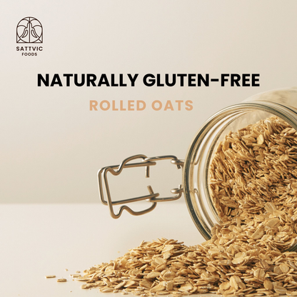 Image 3 of Sattvic Foods Rolled Oats | Jumbo-Sized, Gluten-free, Fibre-Rich
