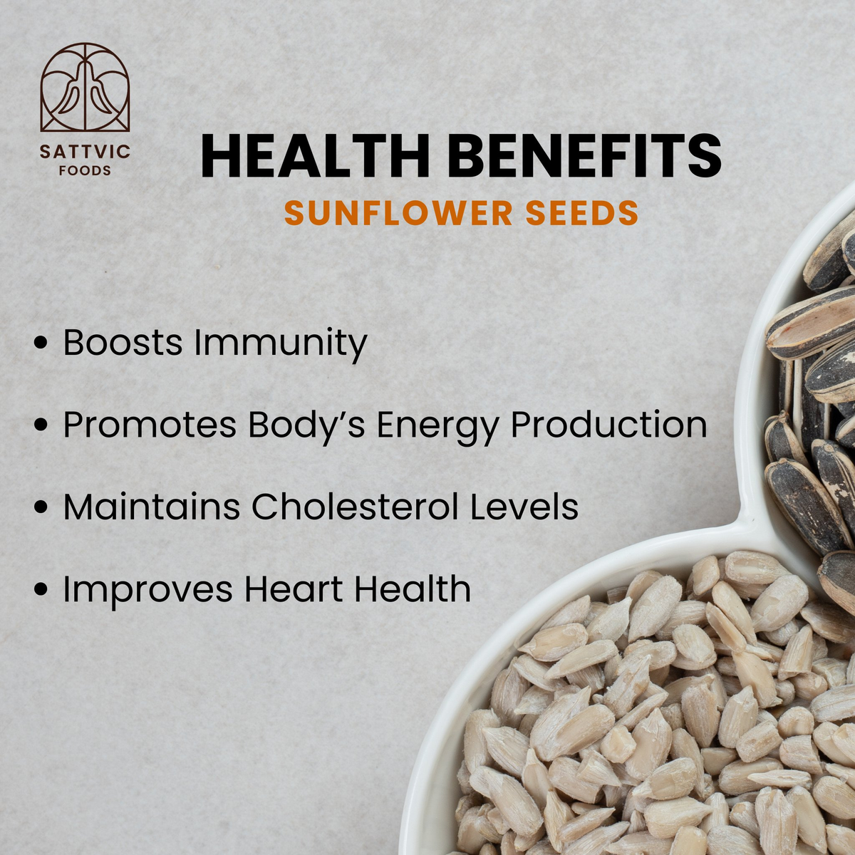 Image 3 of Sattvic Foods Raw Sunflower Seeds (No Shell)
