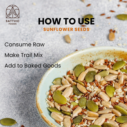 Image 4 of Sattvic Foods Raw Sunflower Seeds (No Shell)