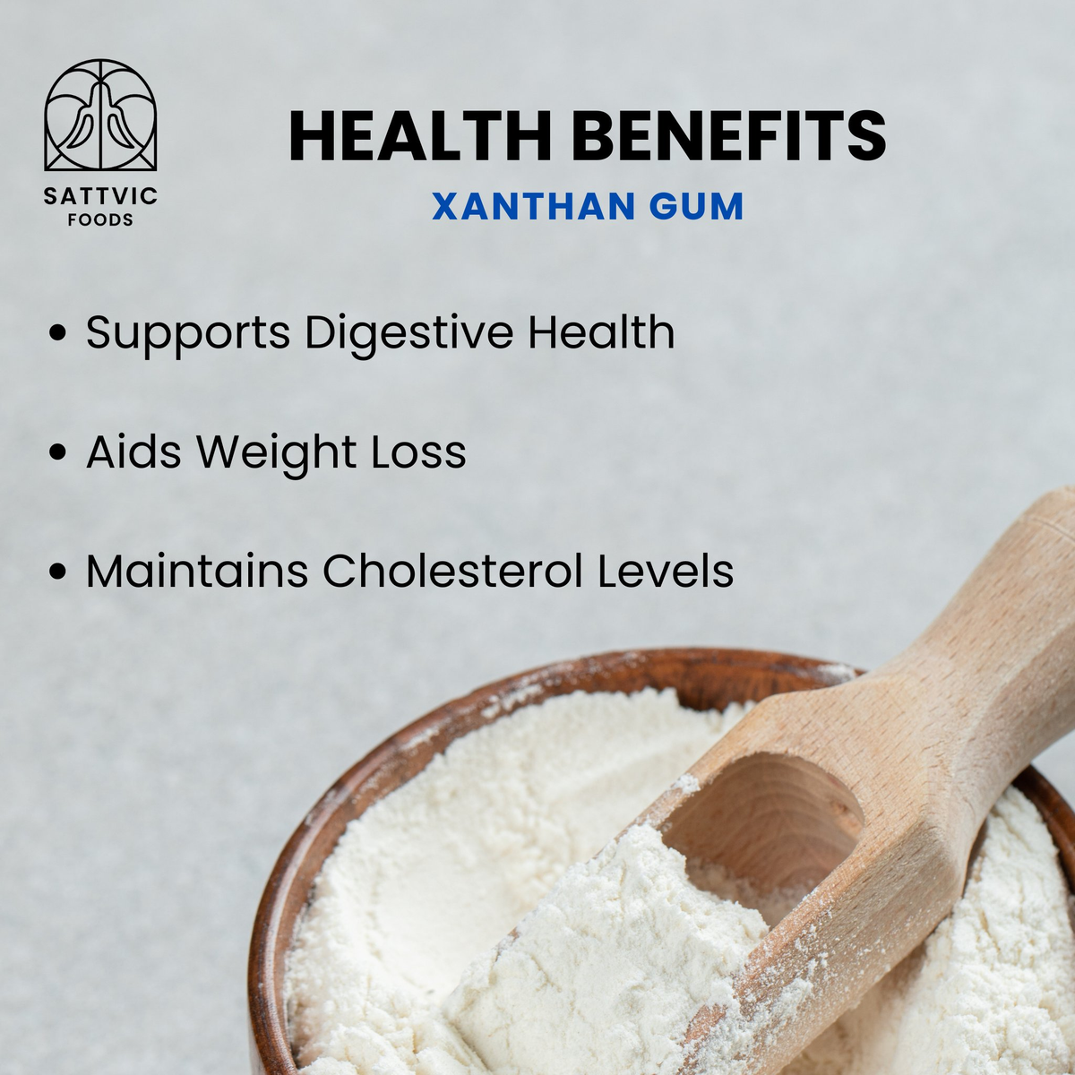 Image 3 of Sattvic Foods Xanthan Gum (Gluten-free/Vegan thickening)