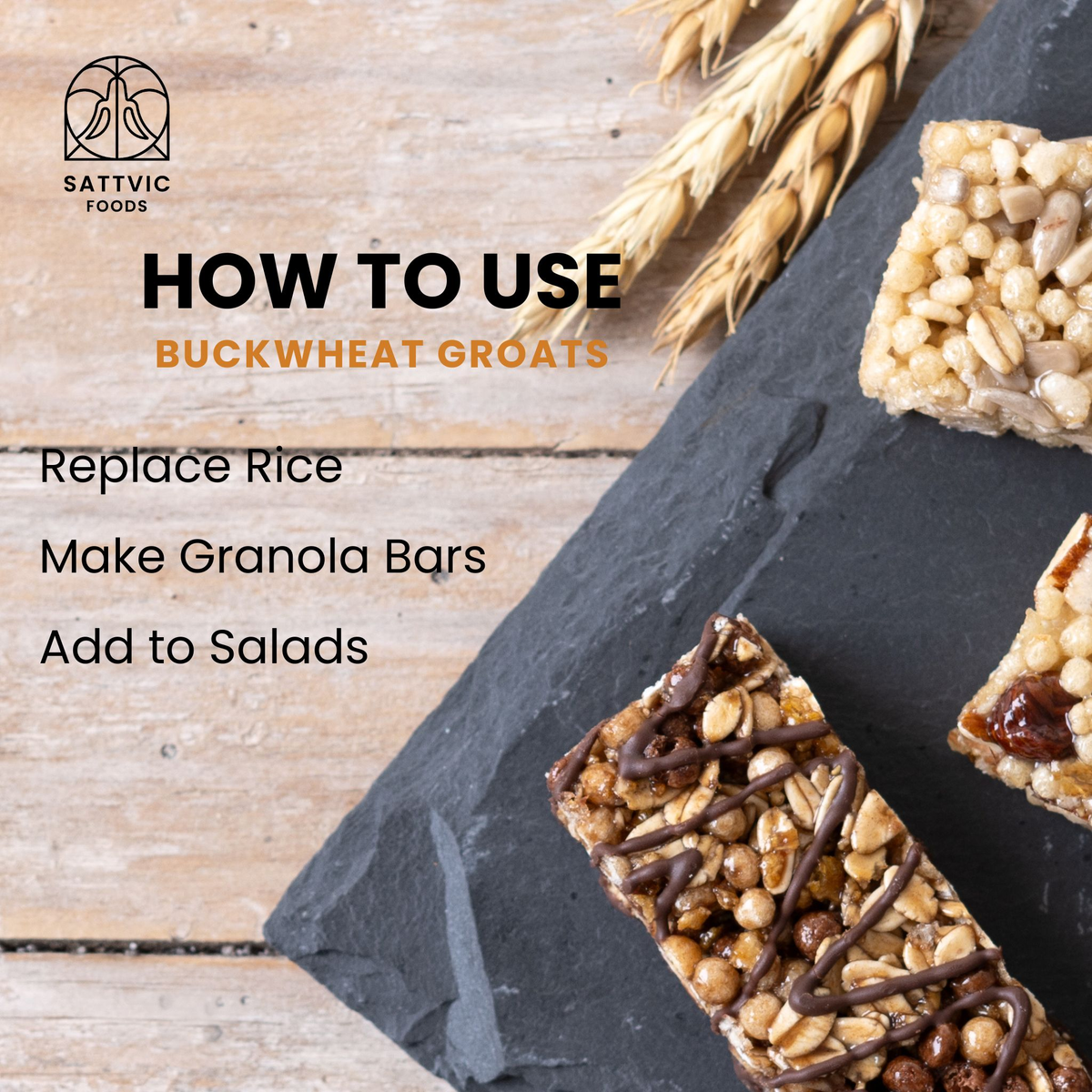 Image 5 of Sattvic Foods Buckwheat Groats | Gluten-free, Protein & Fibre Packed