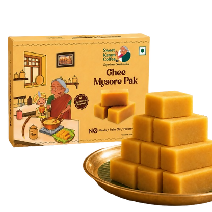 Image 1 of 100 gm / Pack of 1 for the product Sweet Karam Coffee Ghee Mysore Pak