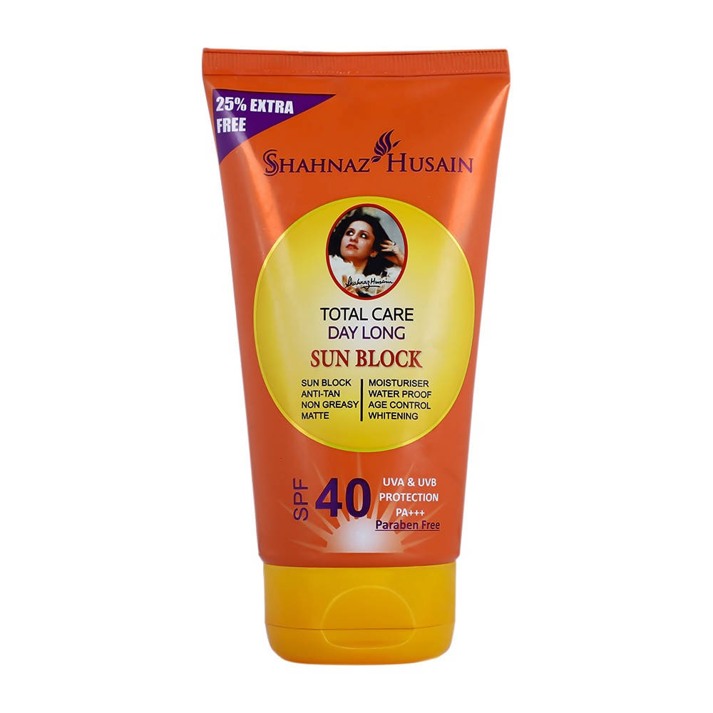 Image 1 of 80 gm / Pack of 1 for the product Shahnaz Husain Total Care Day Long Sun Block SPF-40